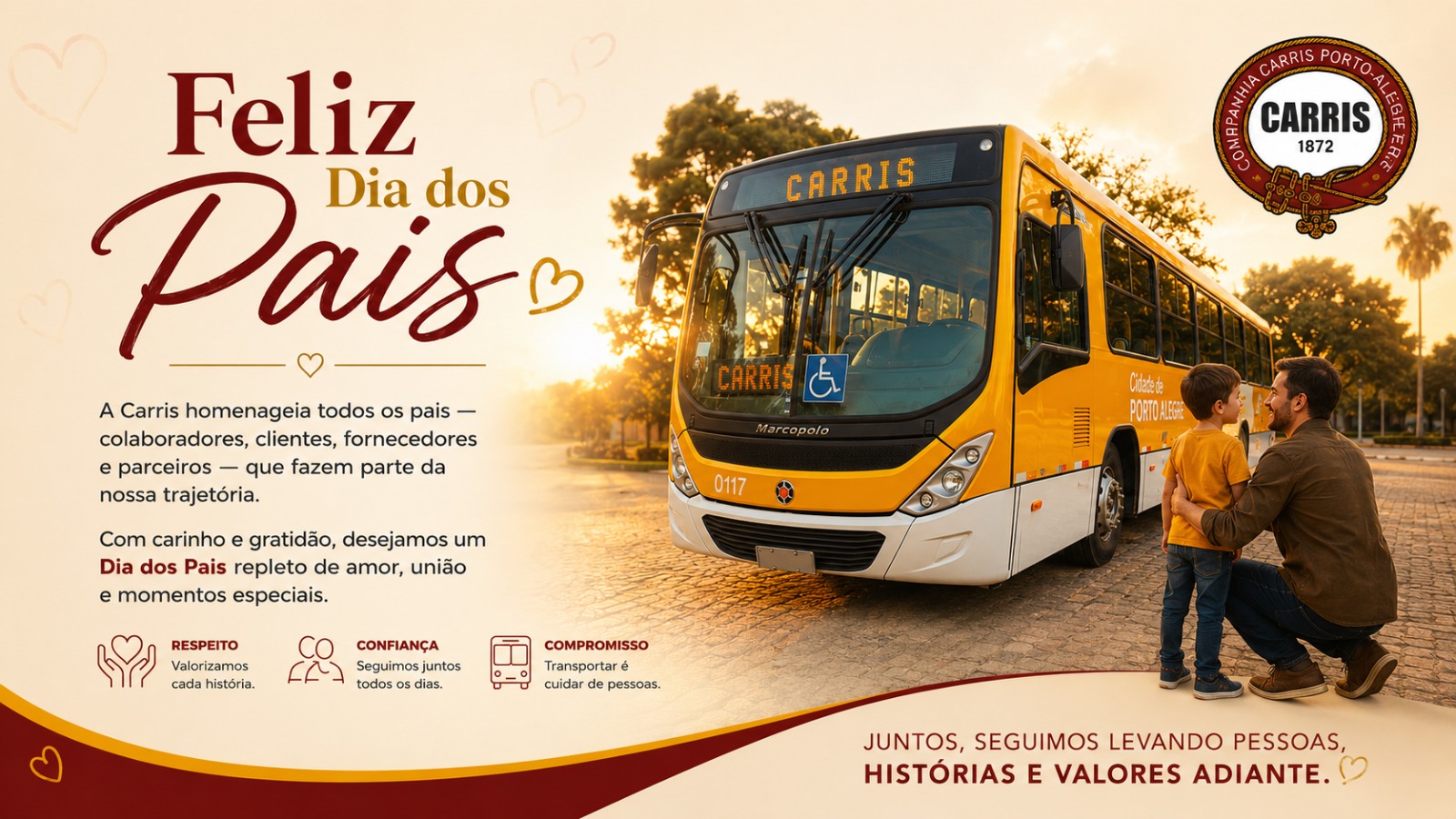 Nossa homenagem a todos os pais neste Dia dos Pais